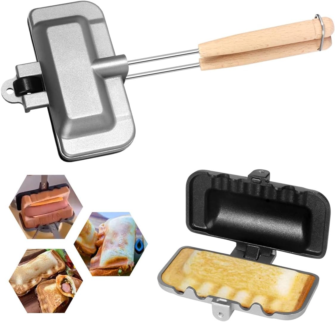 Sandwich Press Grill - Hot Sandwich Maker, 4w1h Sandwich Maker