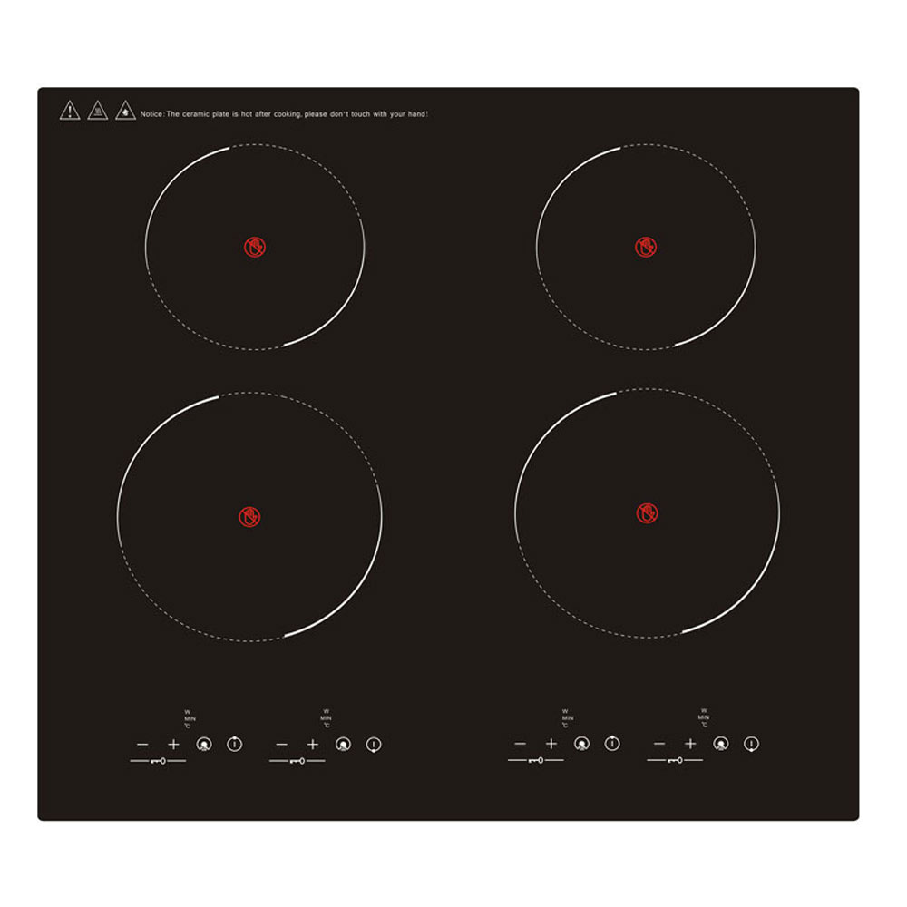 Induction Cooktop Portable - Commerciële inductiekookplaat met vier koppen, elektrisch