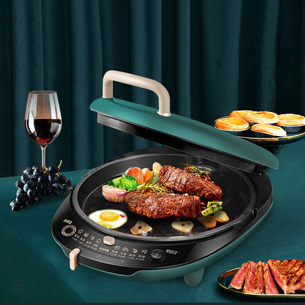 Crepe Maker Non Stick - Elektrische pannenkoekmachine Huishoudelijke steak bakpan Dubbelzijdige