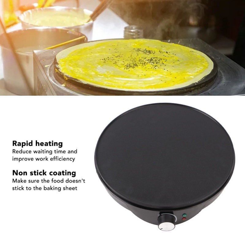 Crepe Maker Non Stick - Crêpemaker Bakplaat Anti-aanbak 12 Inch Met