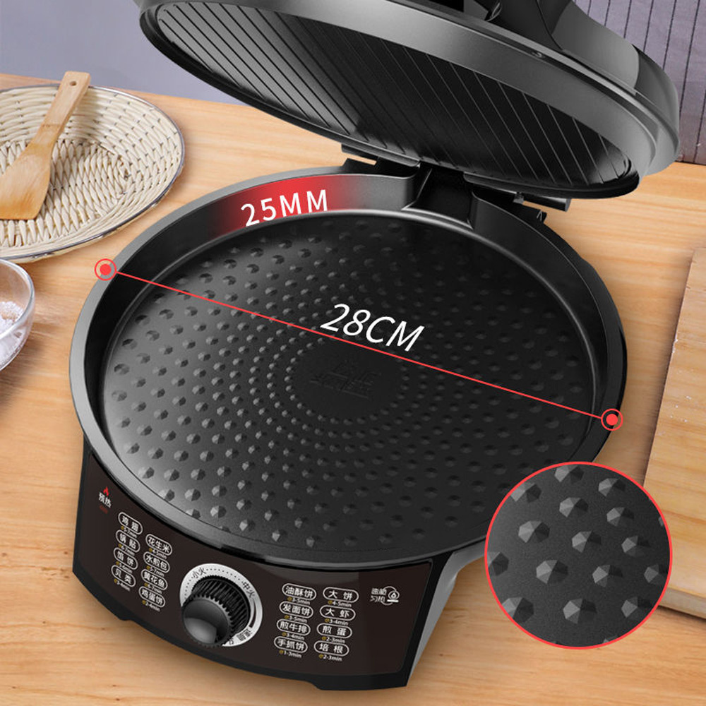 Crepe Maker Non Stick - Versie van 2025, elektrische bakpan, intelligente