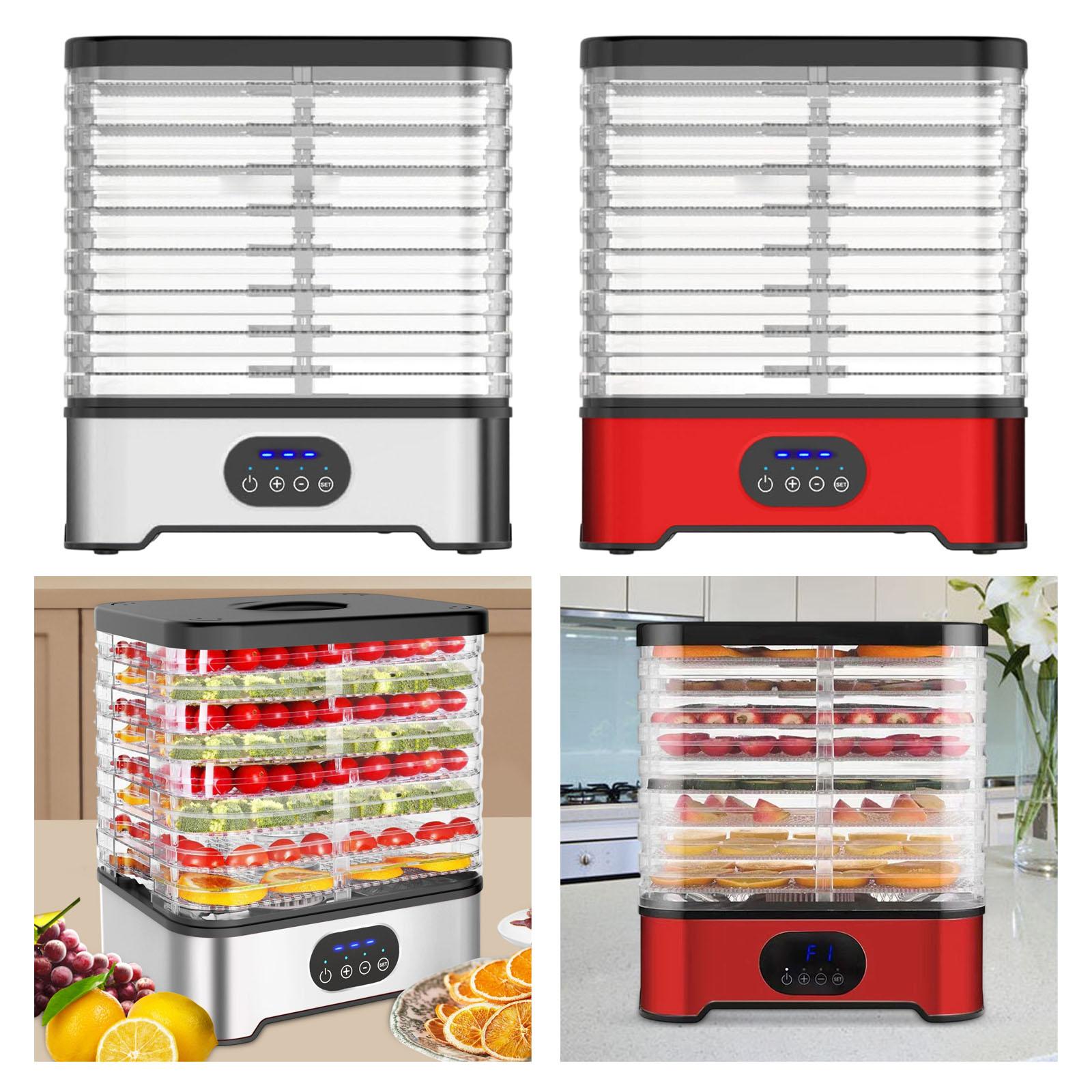 Dehydrator Tray Electric - Voedseldroger Verstelbaar Inclusief receptenboek Stille elektrische
