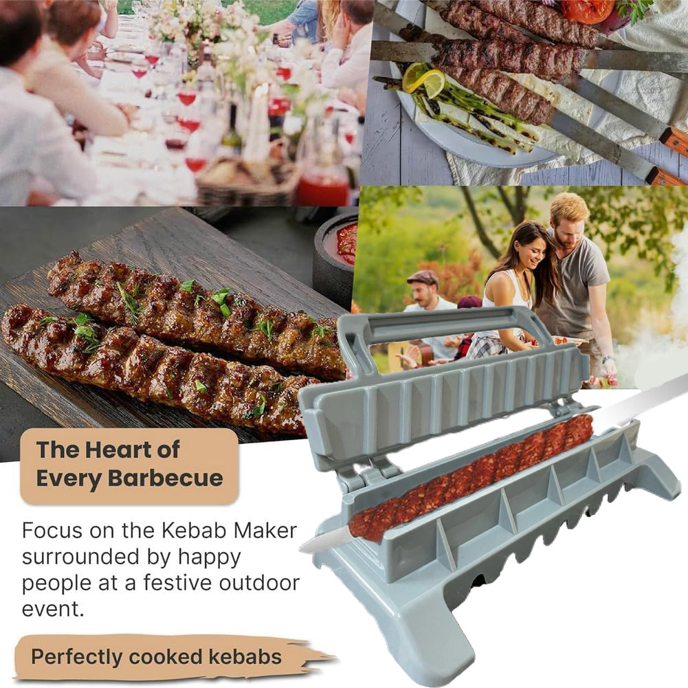 Sandwich Press Grill - Nieuwe enkelvoudige rij kebabmaker BBQ vleesspiesmachine