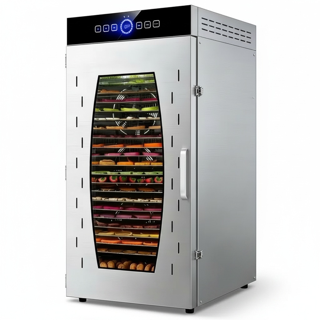 Dehydrator Tray Electric - 24-laden commerciële voedseldroger 1500W roestvrijstalen jerky