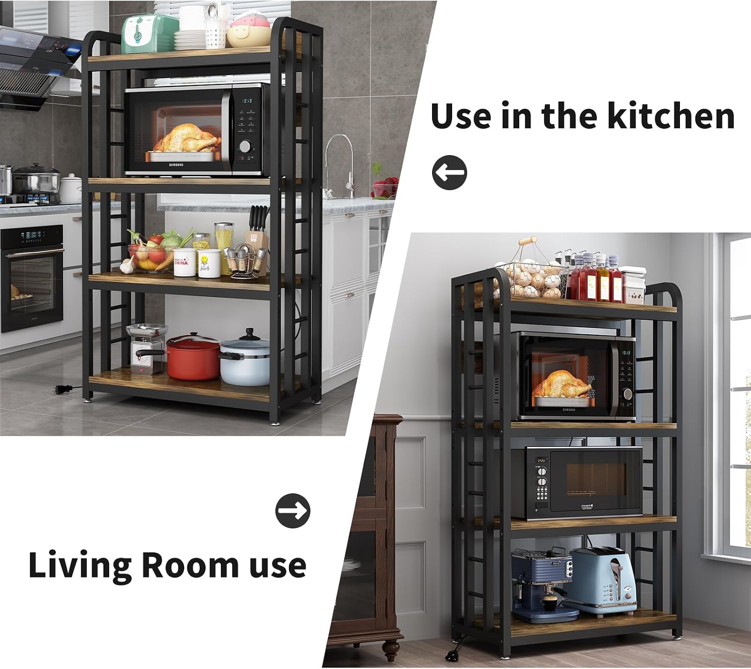 4-laags keukenbakkersrek met s - Kitchen Appliances Storage recensie en prijs