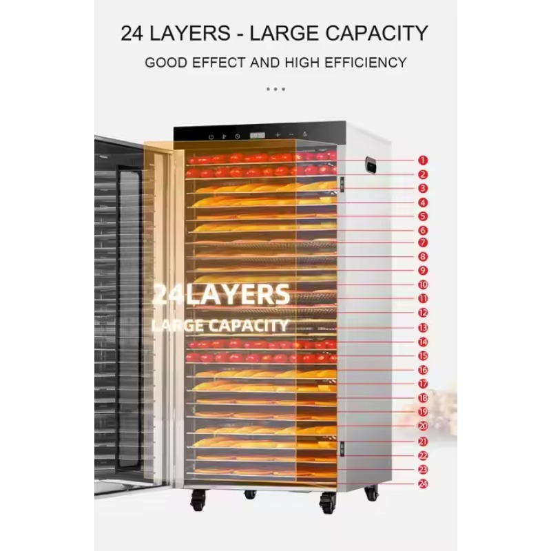24-bakjes elektrische digitale - Dehydrator Tray Electric recensie en prijs