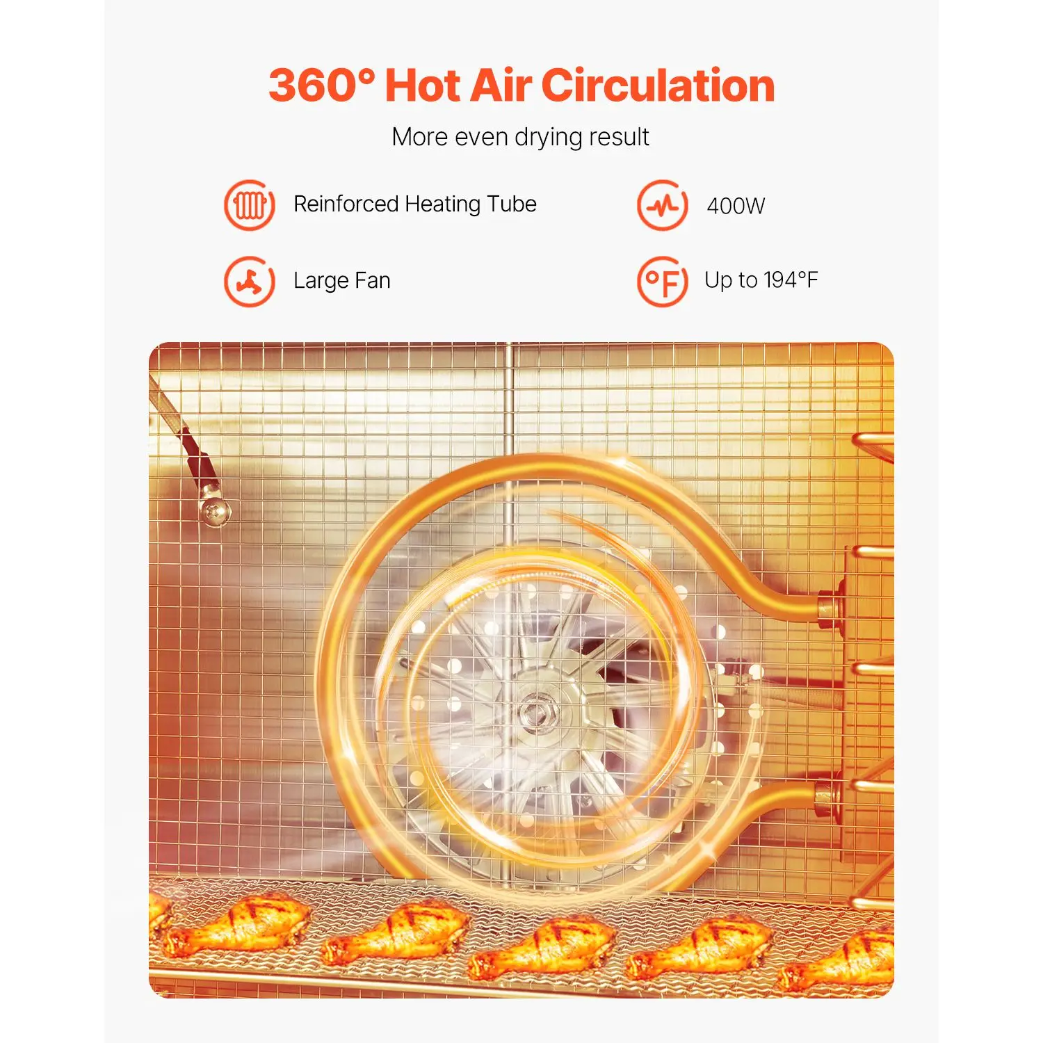 Voedseldroger, 6 roestvrijstal - Dehydrator Tray Electric recensie en prijs