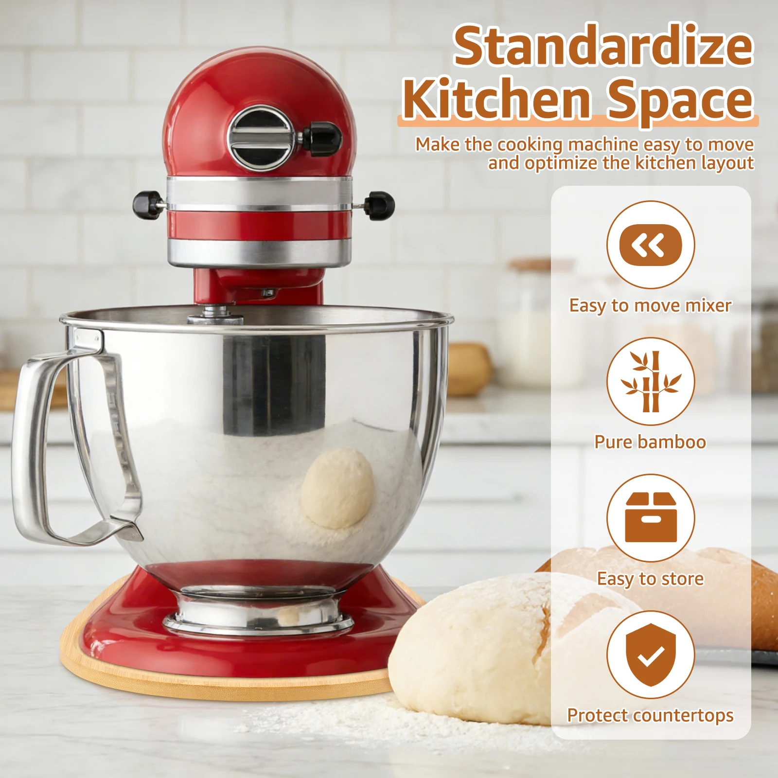 Bamboe Mixer Slider voor Kitch - Kitchen Appliances Kitchenaid recensie en prijs