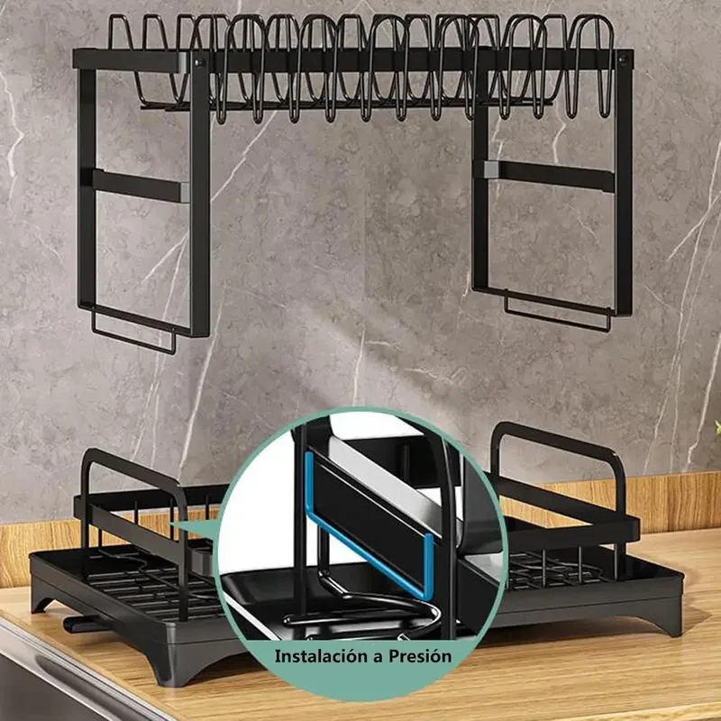 Metal 2-laags afdruiprek met o - Kitchen Appliances Storage recensie en prijs