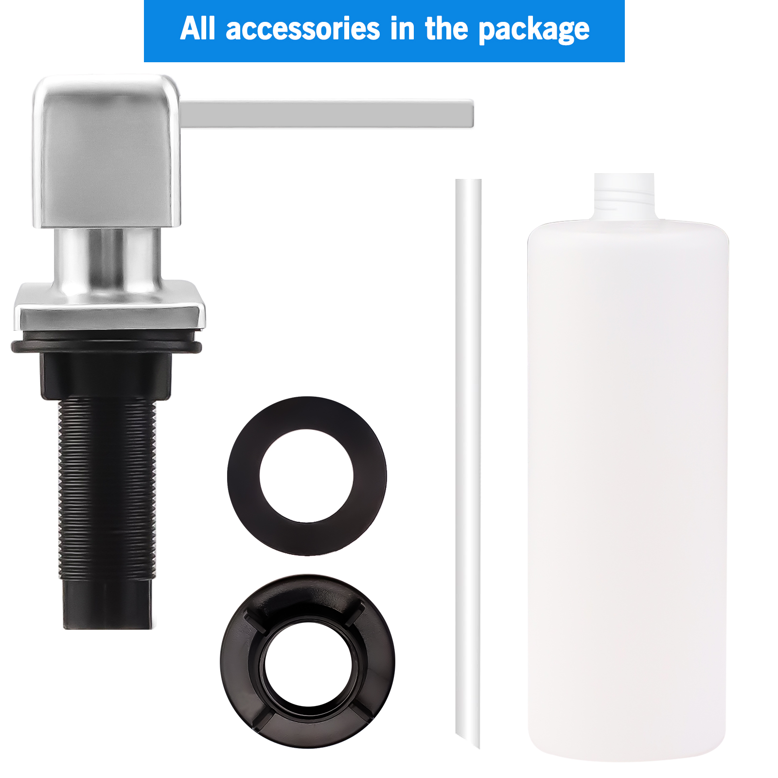Nikkel/Zwart/Goud Zeepdispense - Kitchen Appliances Built In recensie en prijs