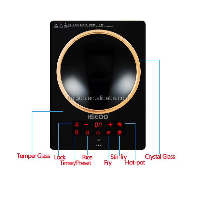 Ingebouwde en draagbare concav - Induction Cooktop Portable recensie en prijs