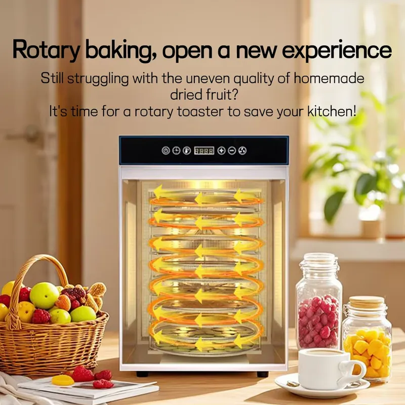 12-bakjes roterende elektrisch - Dehydrator Tray Electric recensie en prijs