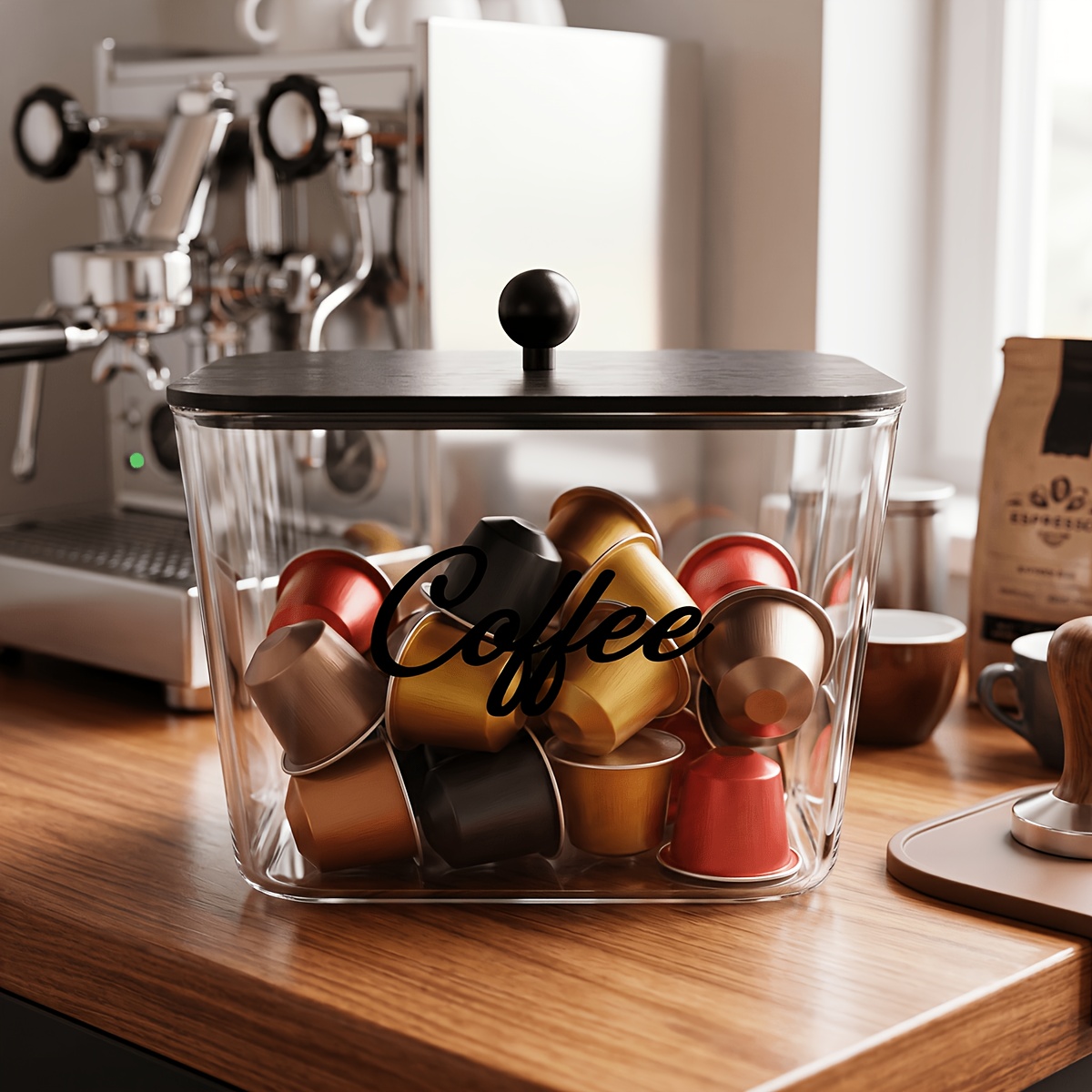 Koffiepodhouder met deksels, p - Kitchen Appliances Organizer recensie en prijs
