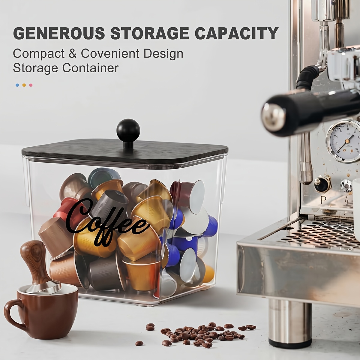 Koffiepodhouder met deksels, p - Kitchen Appliances Organizer recensie en prijs