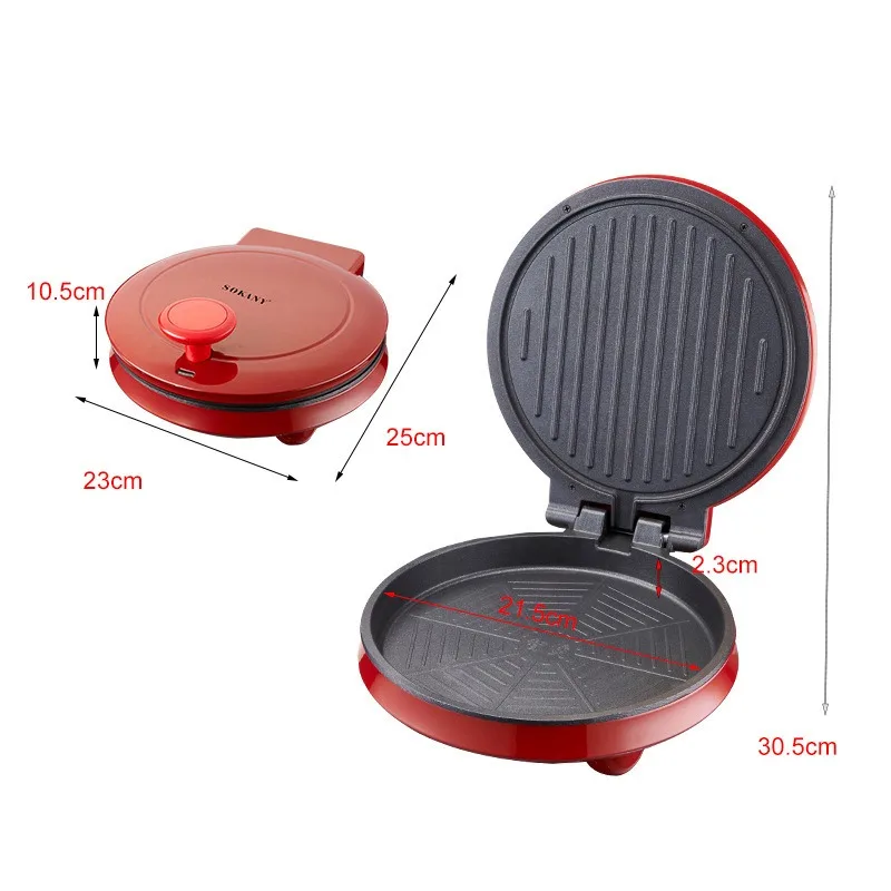 110V elektrische pizzamachine, - Sandwich Press Grill recensie en prijs