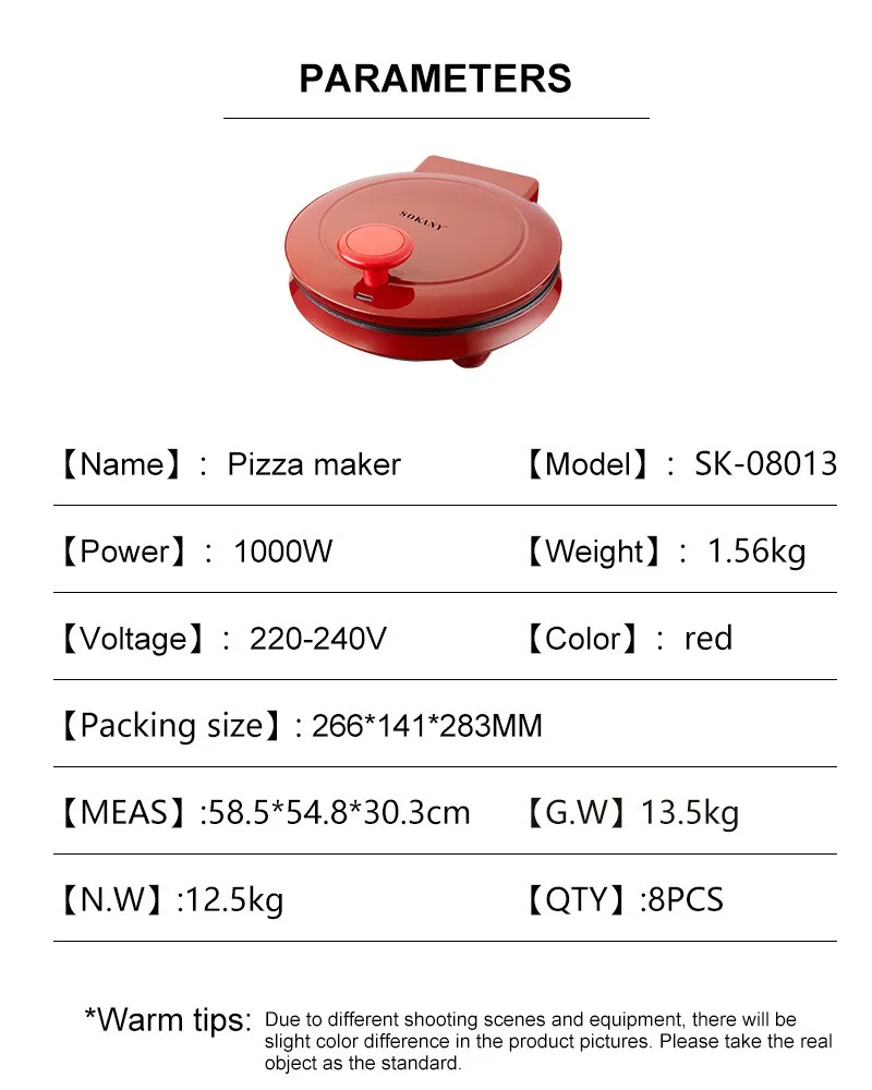 110V elektrische pizzamachine, - Sandwich Press Grill recensie en prijs