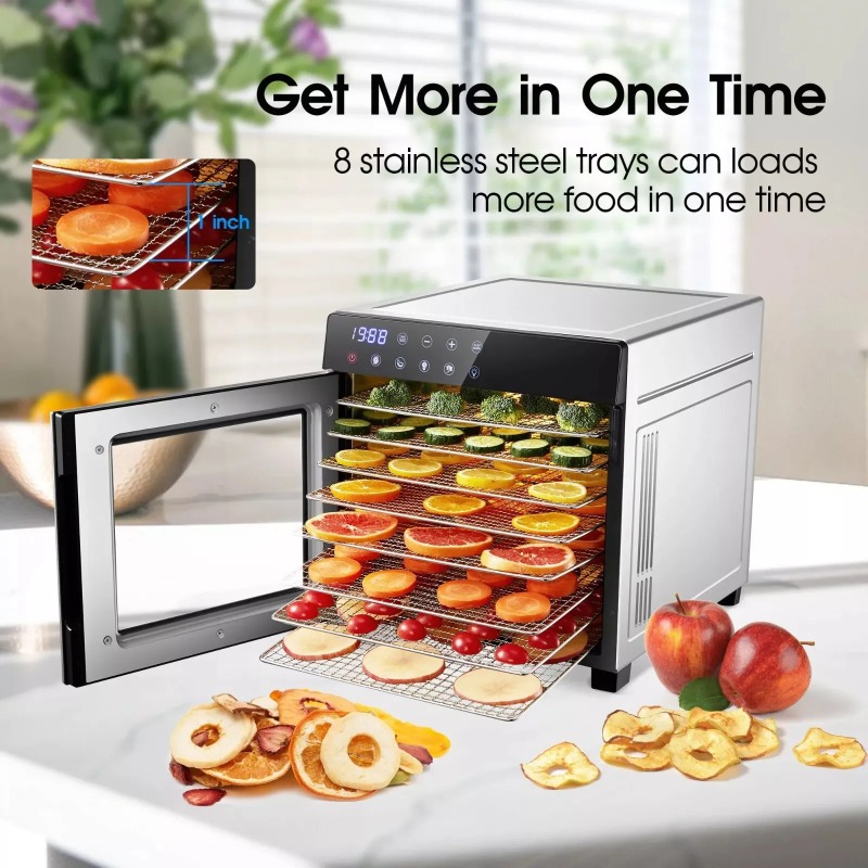 Roestvrij staal met 8 laden, 6 - Dehydrator Tray Electric recensie en prijs