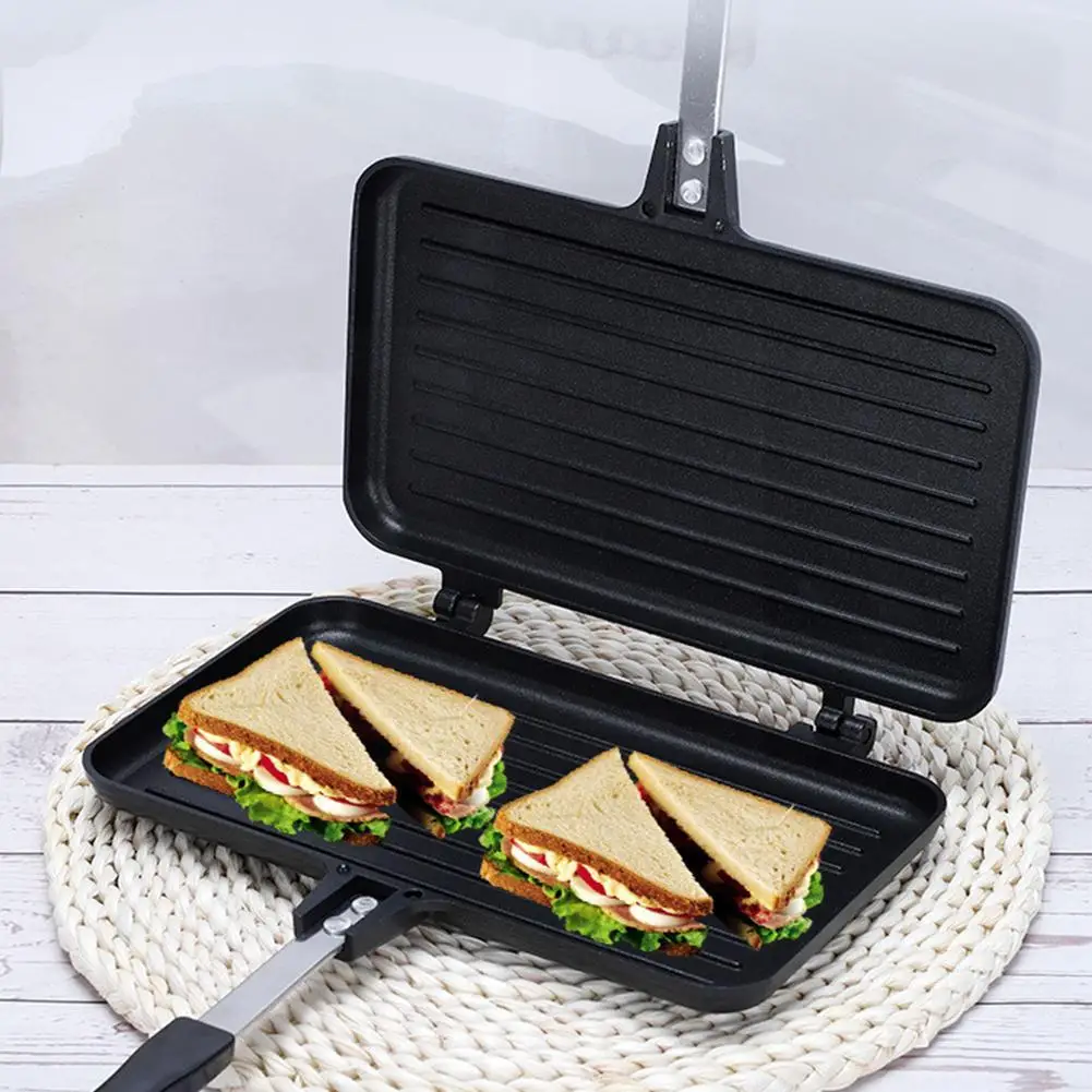 Dubbelzijdig Koekenpan Non-sti - Sandwich Press Grill recensie en prijs