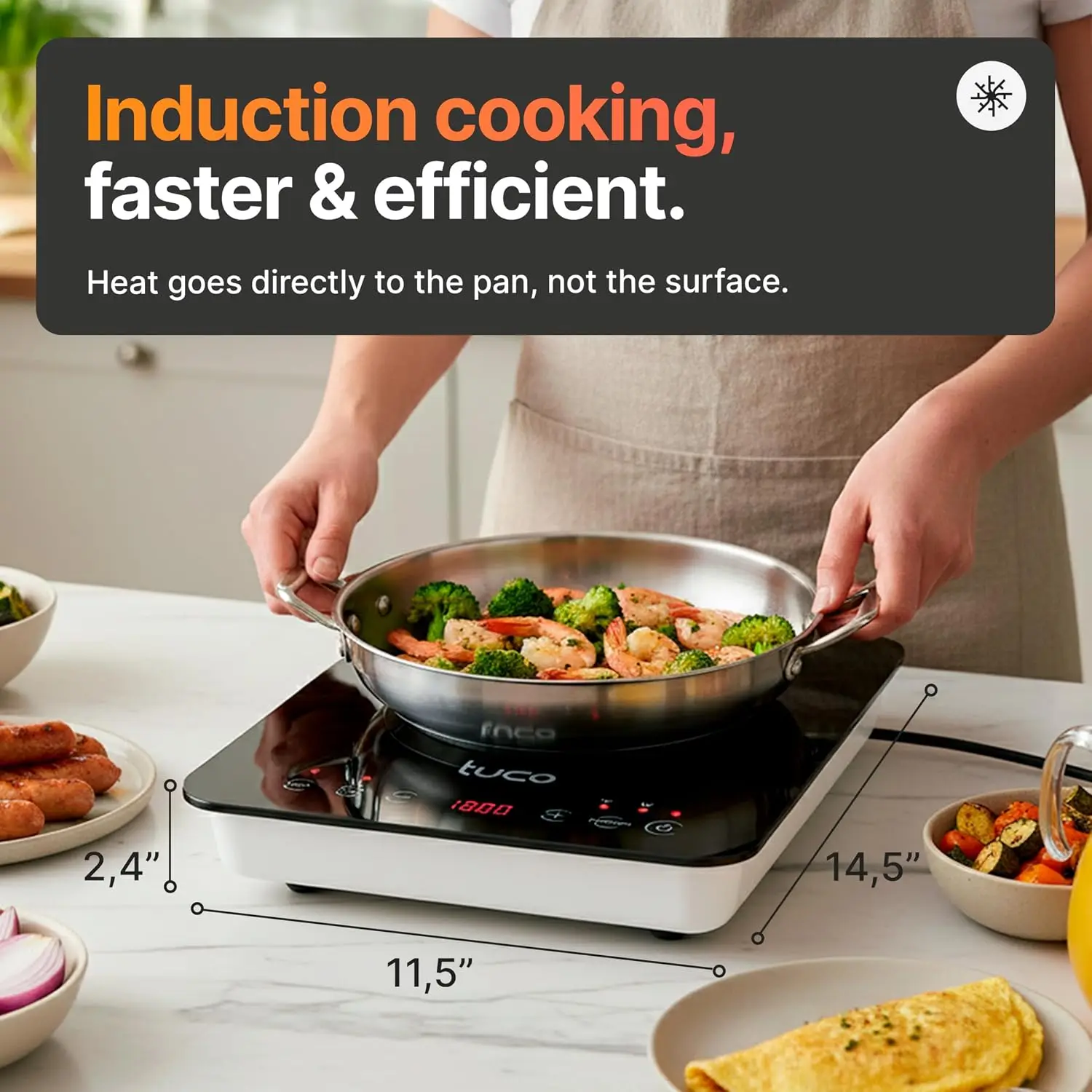 Draagbare inductiekookplaat Pr - Induction Cooktop Portable recensie en prijs