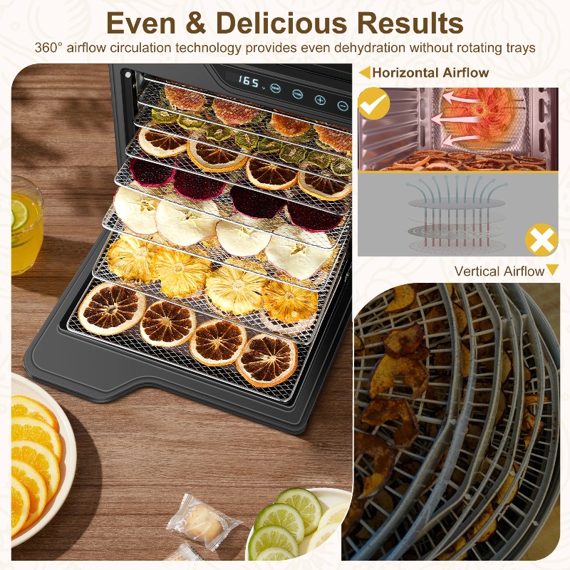 Roestvrij staal met 8 laden 62 - Dehydrator Tray Electric recensie en prijs