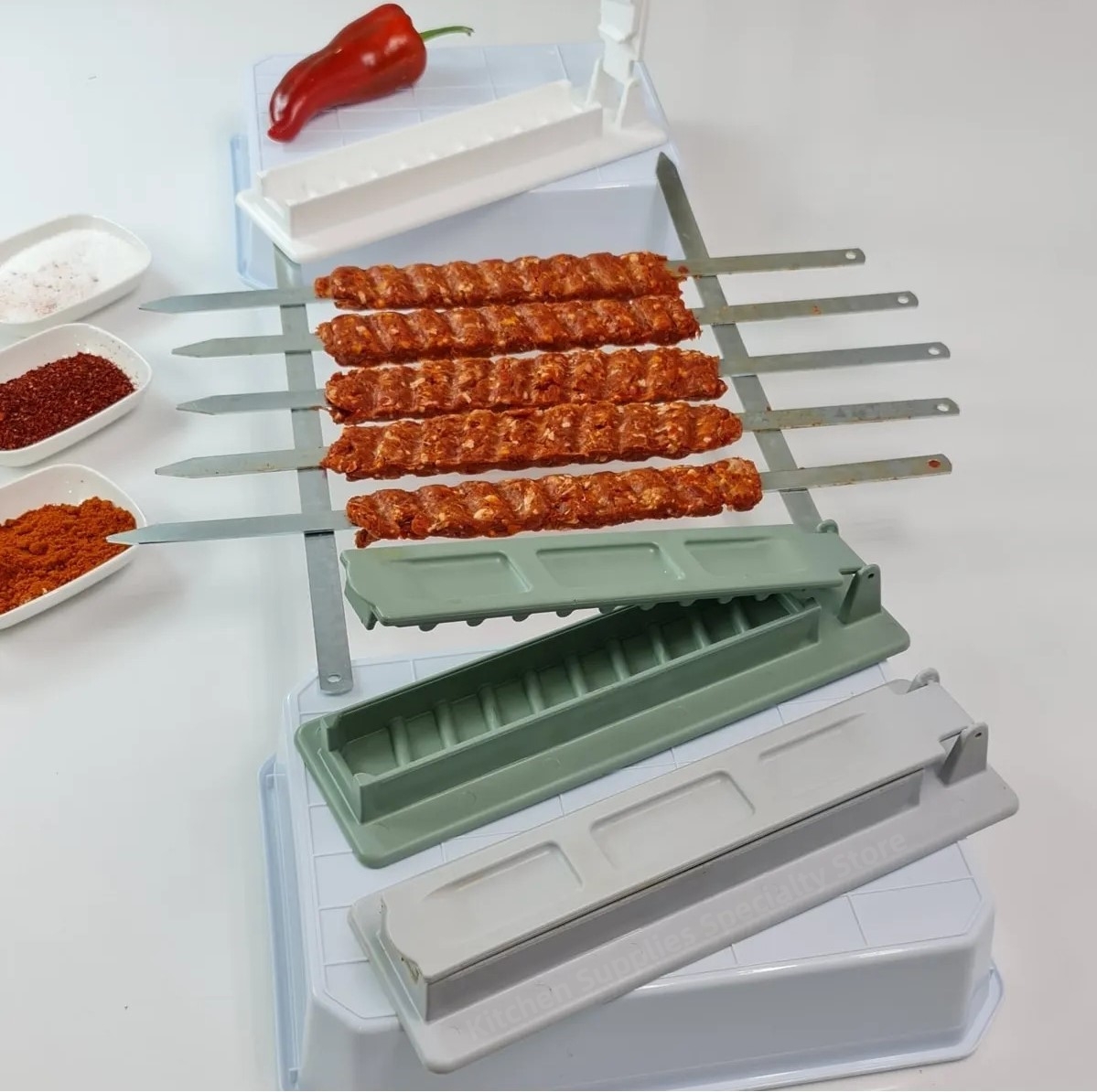 Nieuwe enkelvoudige rij kebabm - Sandwich Press Grill recensie en prijs