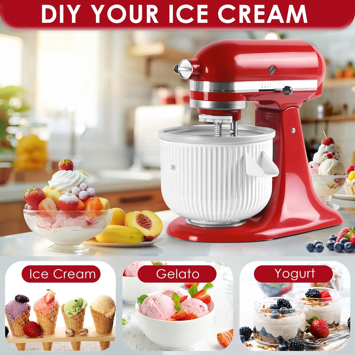 IJsmachine-opzetstuk voor Kitc - Kitchen Appliances Kitchenaid recensie en prijs