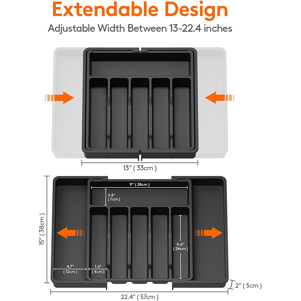 Lmetjma Uitbreidbaar Zilverwer - Kitchen Appliances Storage recensie en prijs